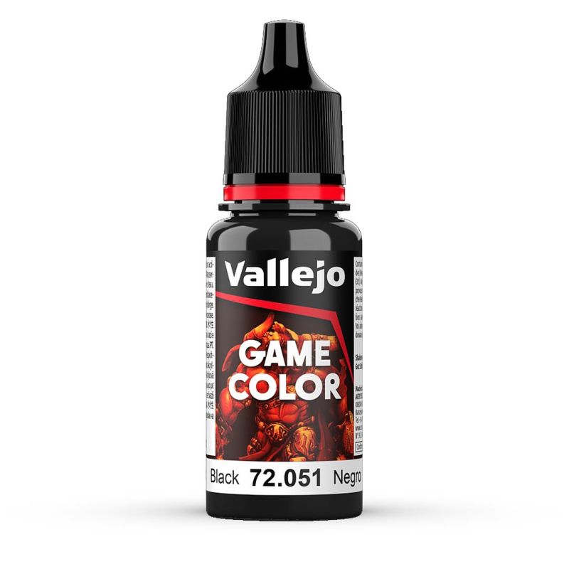Vallejo 72051 Schwarz, 17ml