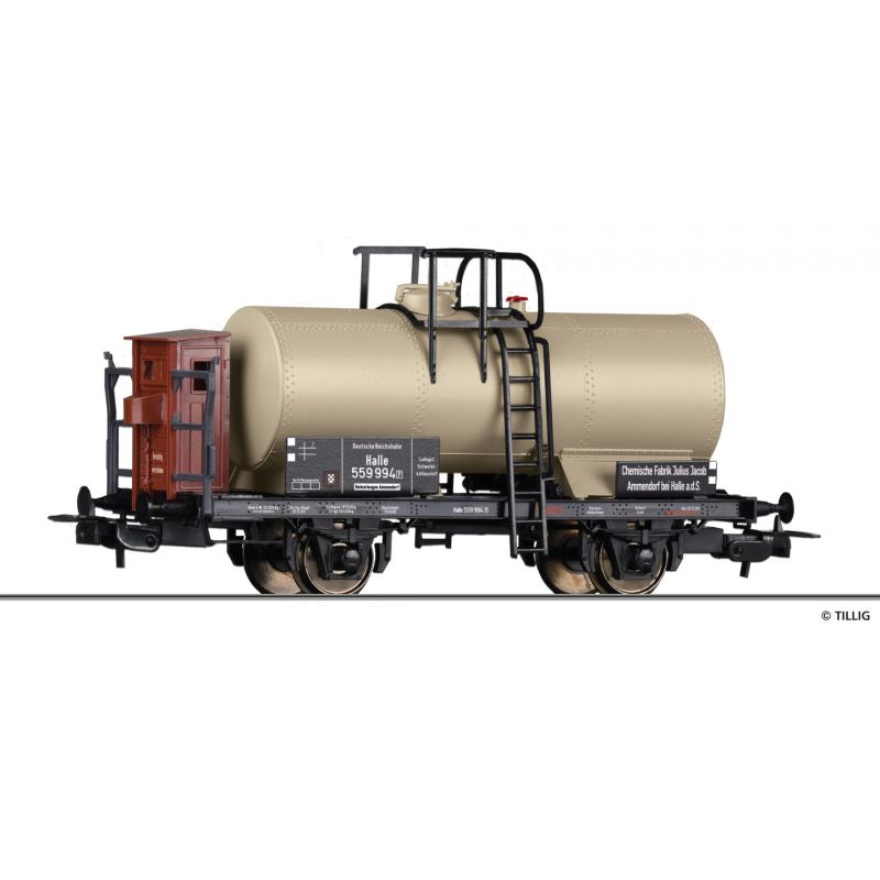 Tillig 77052 Kesselwagen Chem. Fabrik Julius, Ammendorf eingestellt bei der DRG, Ep. II
