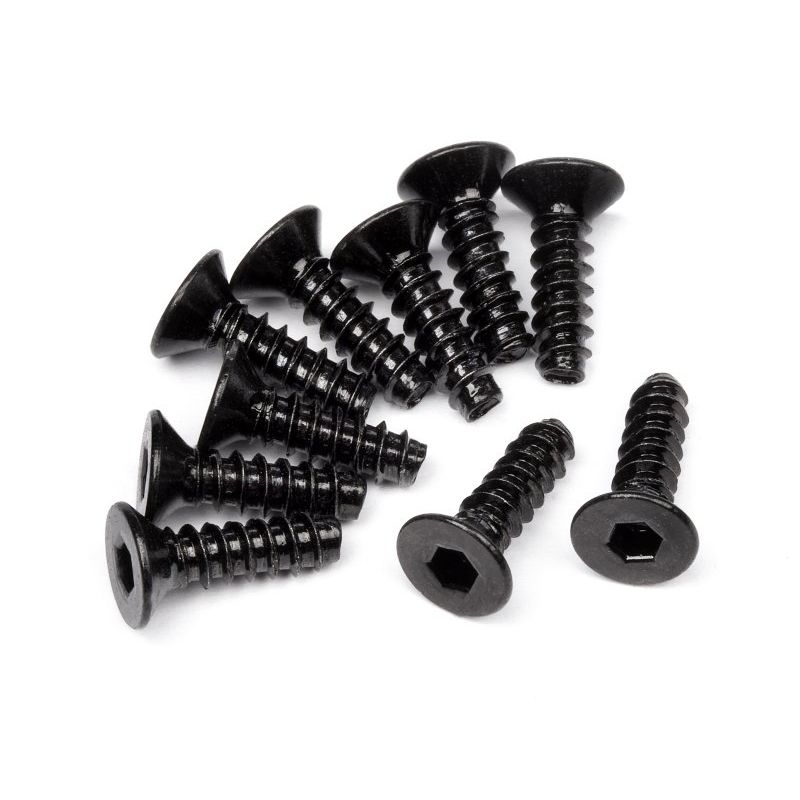 HPI 94304 Tp. Flat Head Screw M3X10Mm (Hex Socket/10db)