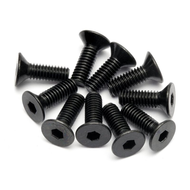 HPI 94530 Flat Head Screw M4X12Mm (Hex Socket/10db)