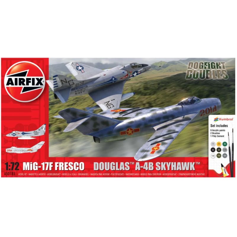 Airfix 50185 Mig 17F Fresco Douglas A-4B Skyhawk Dogfight Double makett szett