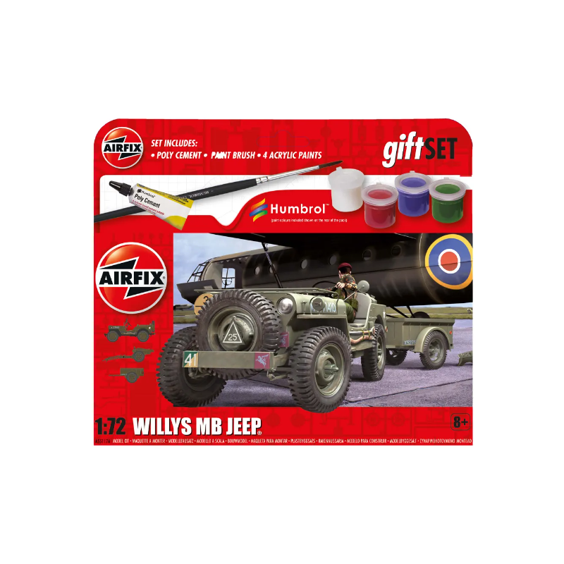 Airfix 55117A Hanging Gift Set Willys MB Jeep (A55117A)