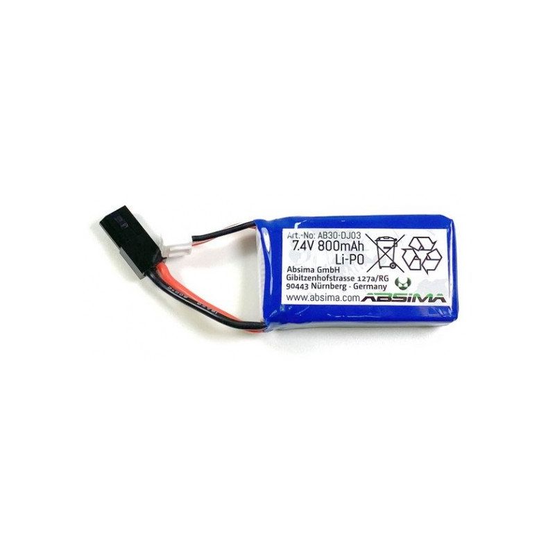 7.4V 800mAh Li-Ion akku