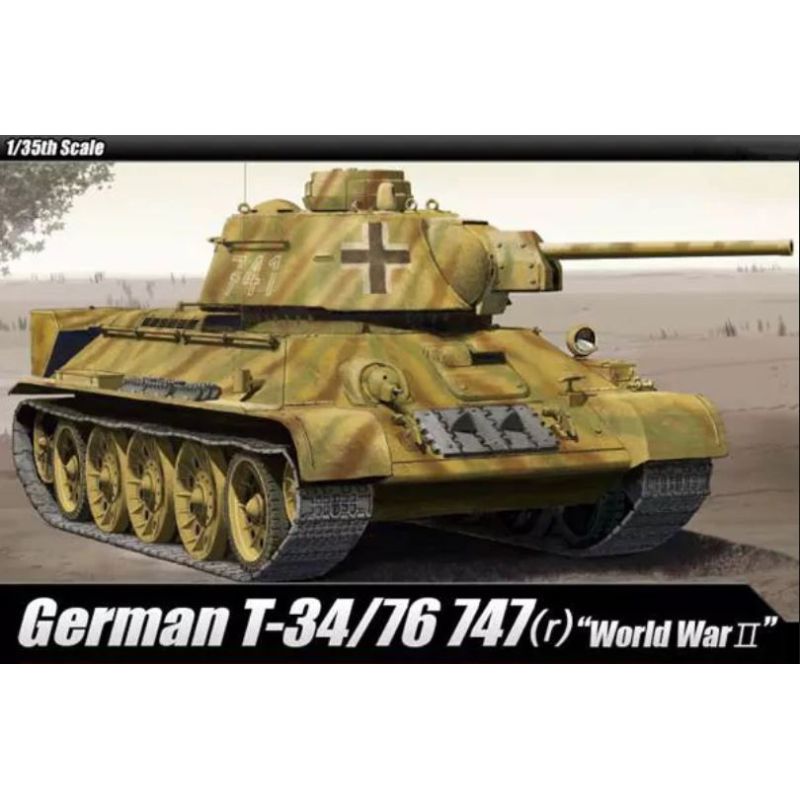 Academy 13502 German T34/75 harckocsi makett