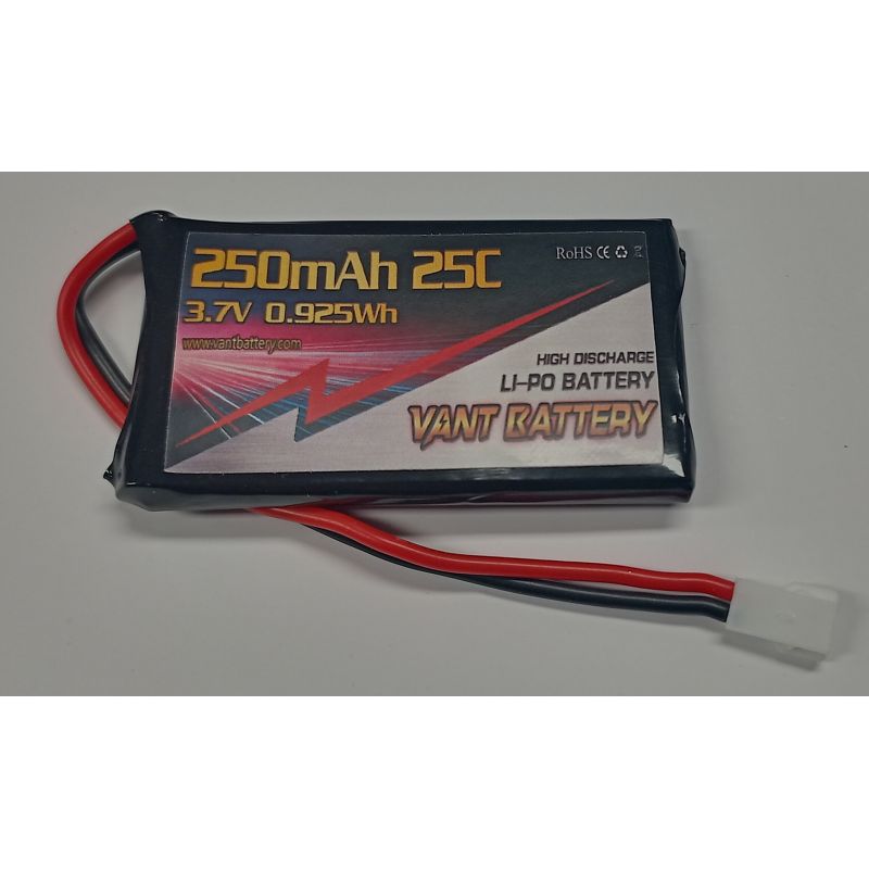 VANT Akku LiPo 3,7V 250mAh 25C