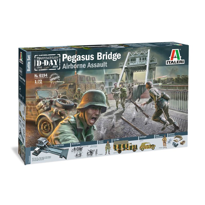 6194s Italeri Pegasus Bridge dioráma szett, 1:72