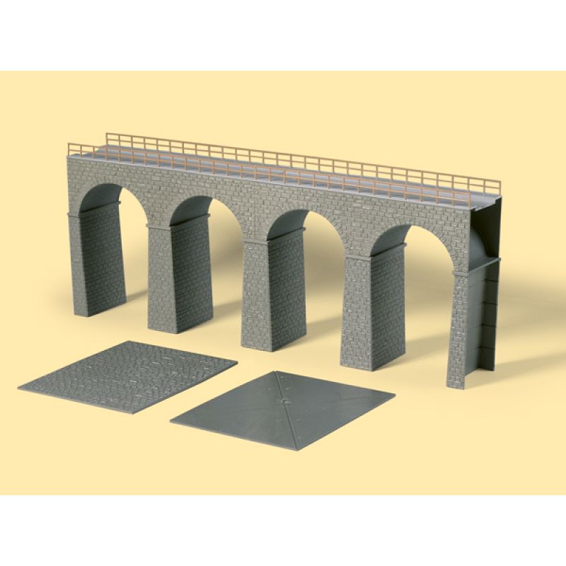 Auhagen 11344 Vasúti híd, 3 főpillér és oldalpillérek