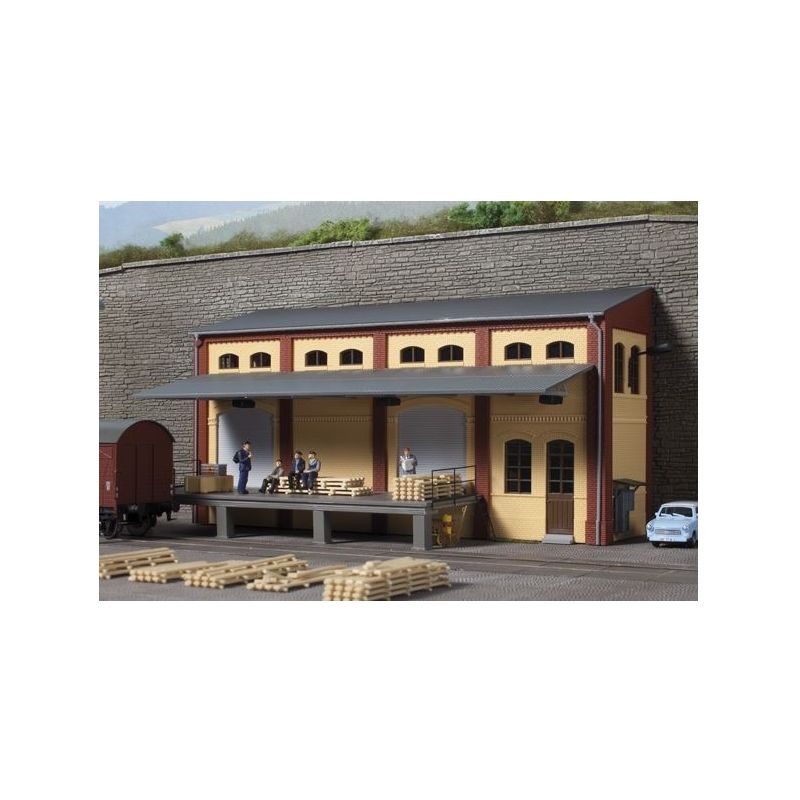 Auhagen 11436 Raktárépület /Lagerhaus-Halbrelief/