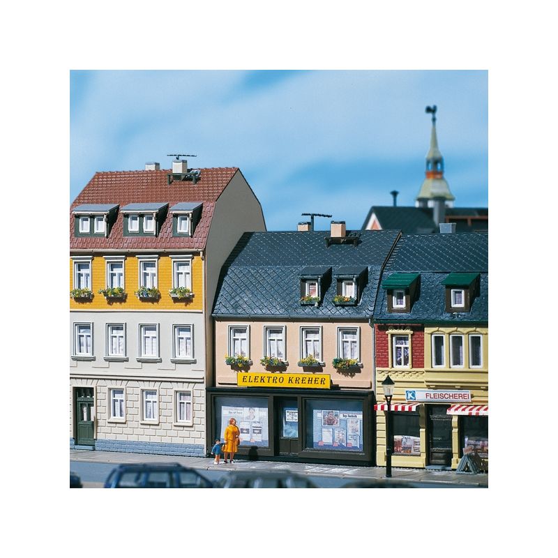 Auhagen 12272 Lakóházak Nr. 5/7, H0/TT
