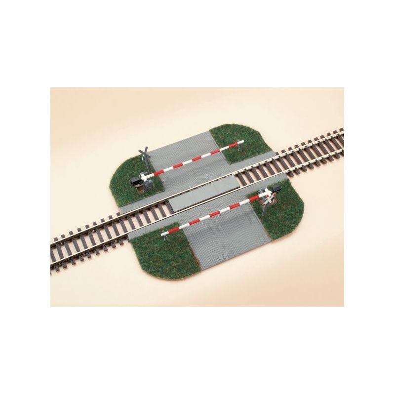 Auhagen 41582 Vasúti átjáró sorompóval