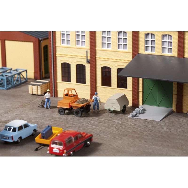 Auhagen 41641 Dömper, utánfutós kompresszorral