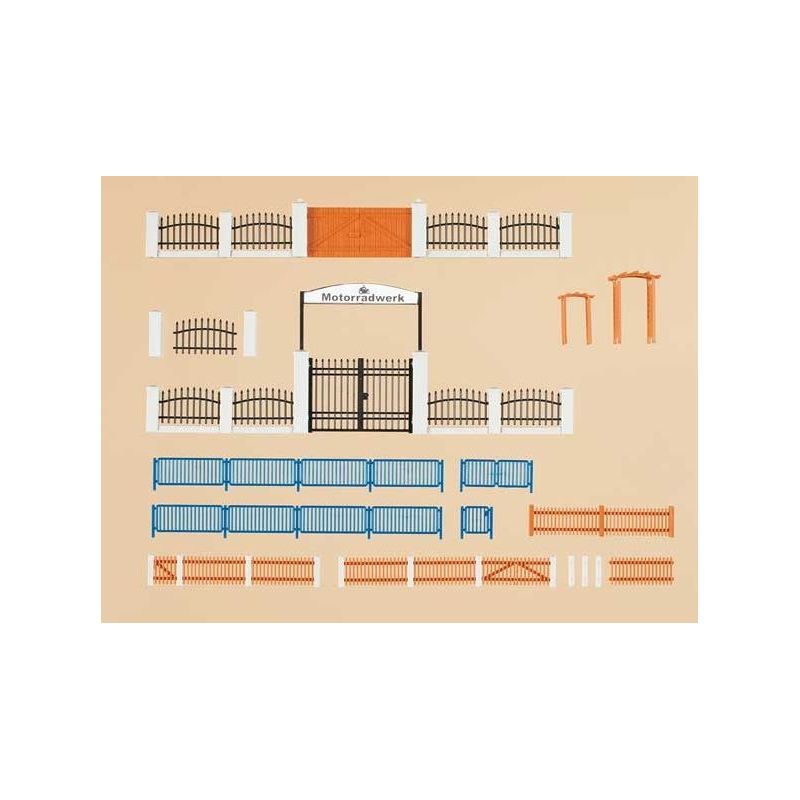 Auhagen 42648 Kerítések kapukkal