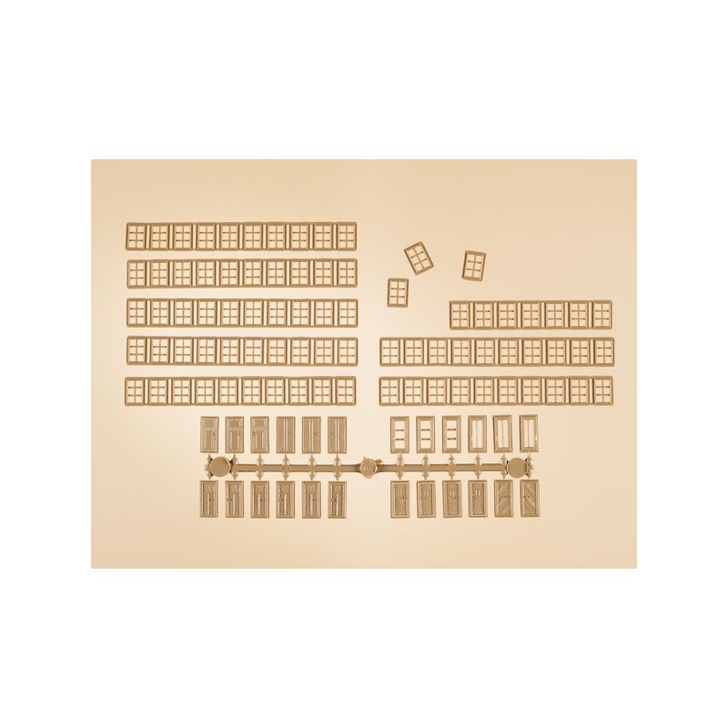 Auhagen 48650 Osztott léces ablak és ajtók