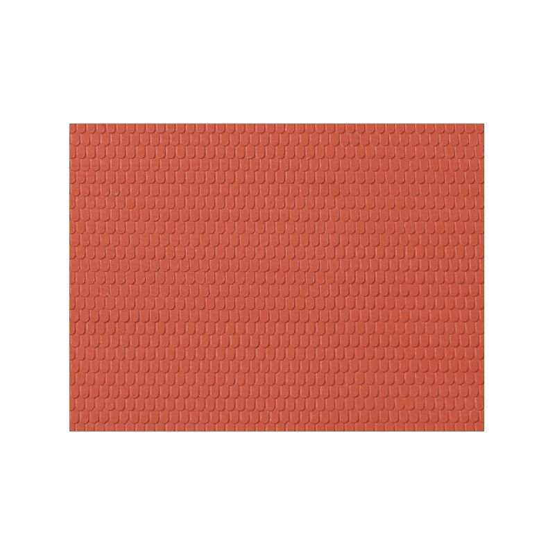 Auhagen 52216 Dekorlap, hódfarkú tetőcserép, 100 x 200 mm, 2 db