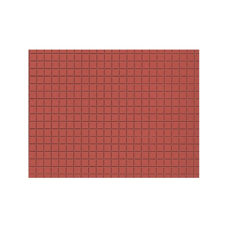 Auhagen 52222 Járólap, vörösbarna /Marktplatten rotbraun/