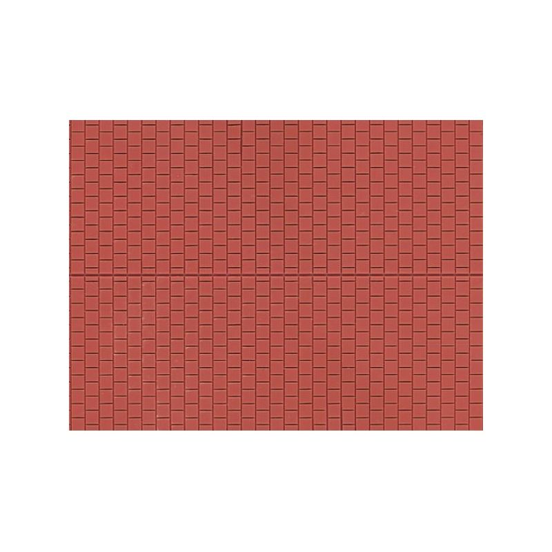 Auhagen 52224 Dekorlap, gyalogút-gesztenyebarna /Dekorplatten Fußsteig rotbraun/