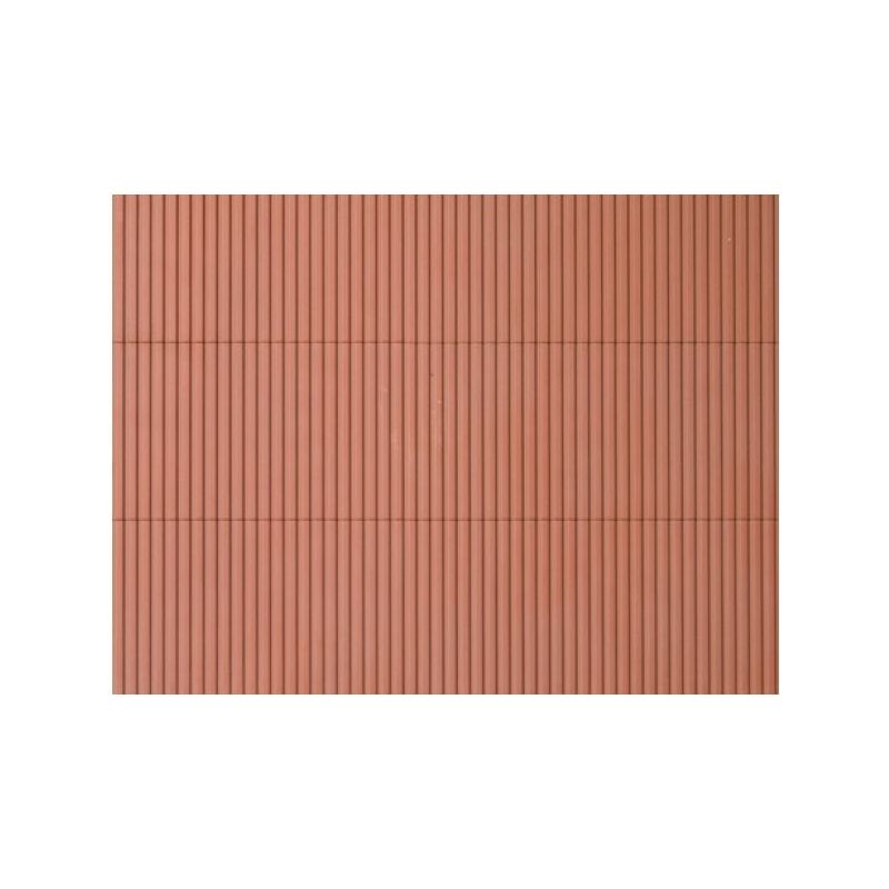 Auhagen 52232 Dekorlap, trapézlemez, téglavörös, 100 x 200 mm, 2 db