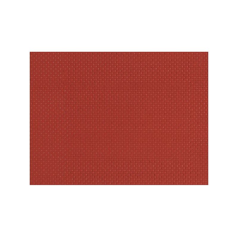 Auhagen 52412 Dekorlap, téglafal, vörös, 100 x 200 mm