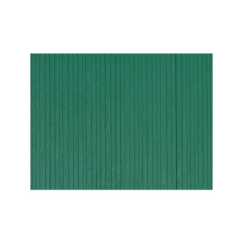 Auhagen 52419 Dekorlap, deszkafal, zöld, 100 x 200 mm