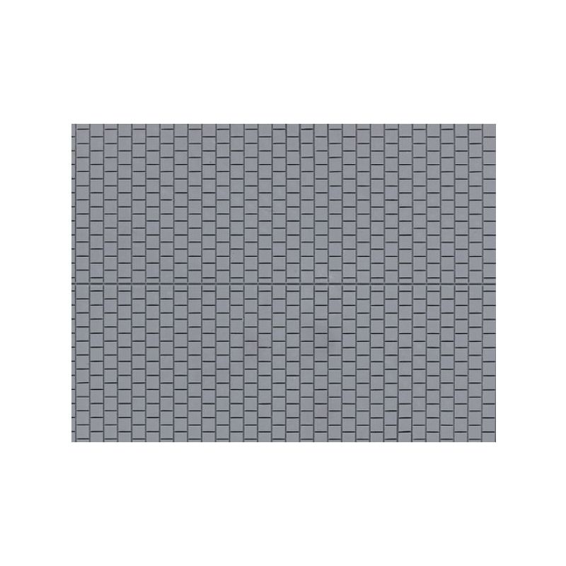 Auhagen 52423 Dekorlap, térkő, szürke, 100 x 200 mm