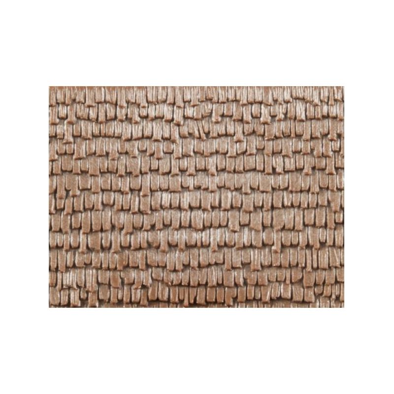 Auhagen 52428 Dekorlap, zsindelytető, 100 x 200 mm