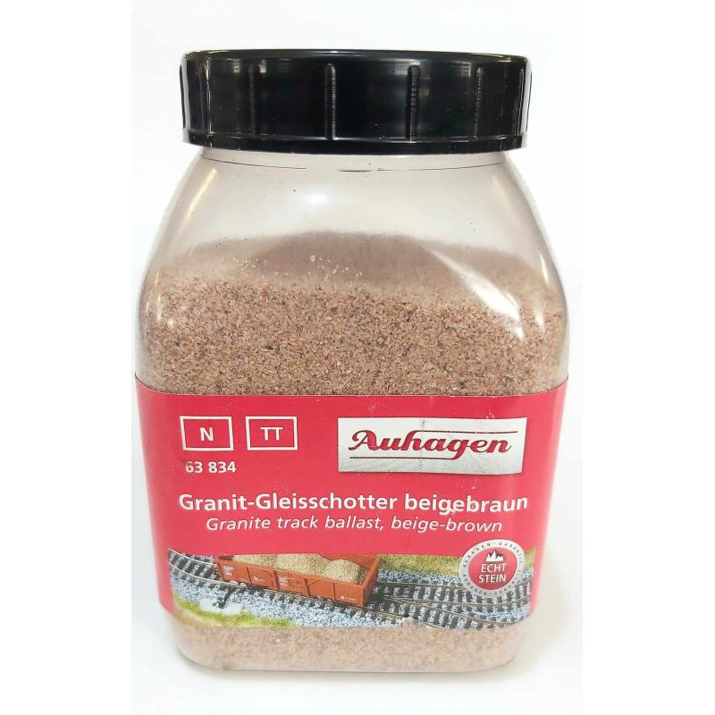 Auhagen 63834 Szóróanyag sínágyazathoz, bézs-barna, 350 g