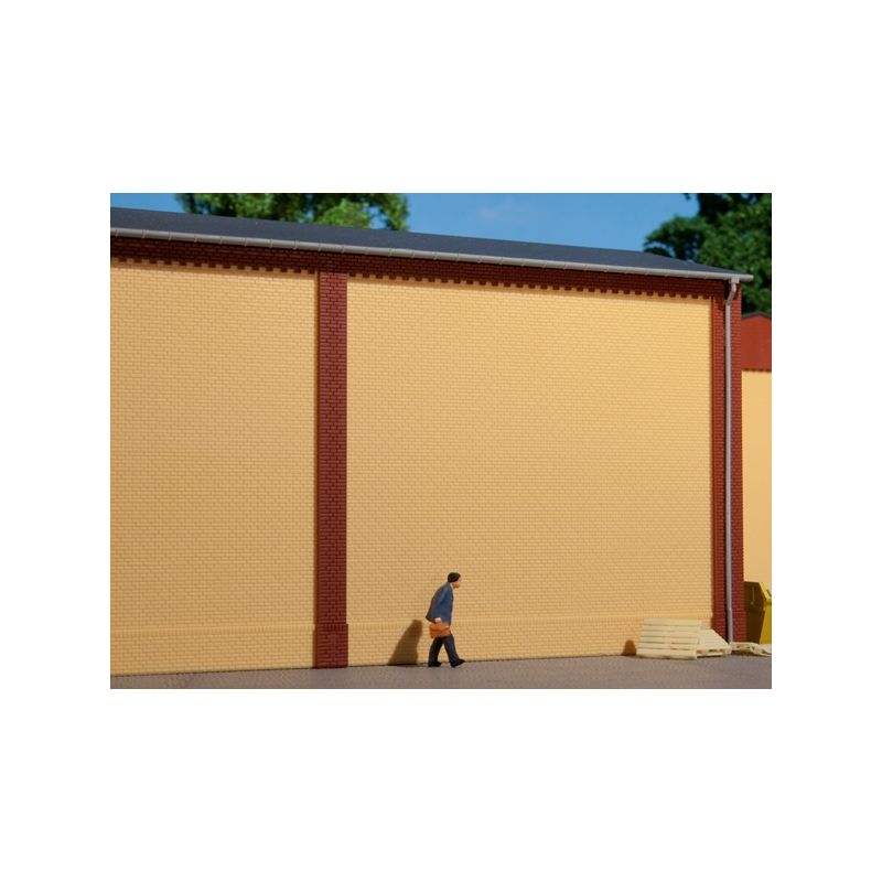 Auhagen 80600 Téglafal 2324A, sárga