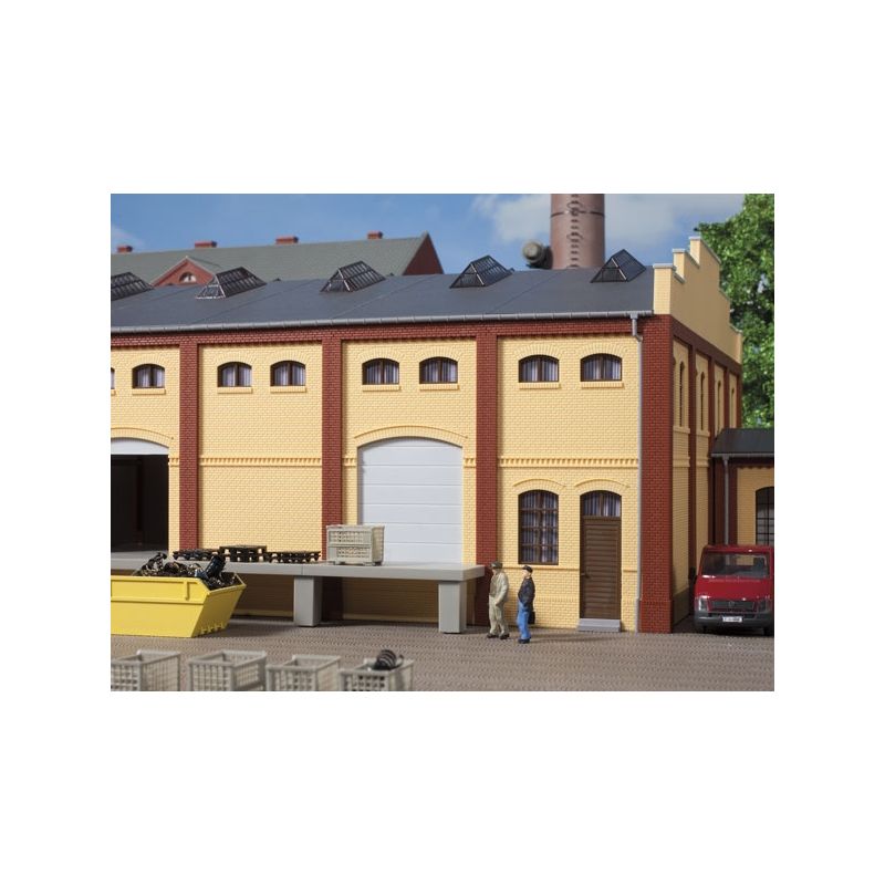 Auhagen 80620 Téglafal, 2410A/2410B/2410D, sárga