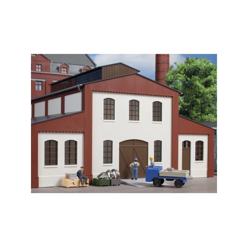 Auhagen 80718 Fal-elemek 2391E ipari ablakok L /Wände 2391E geputzt, Industriefenster L/