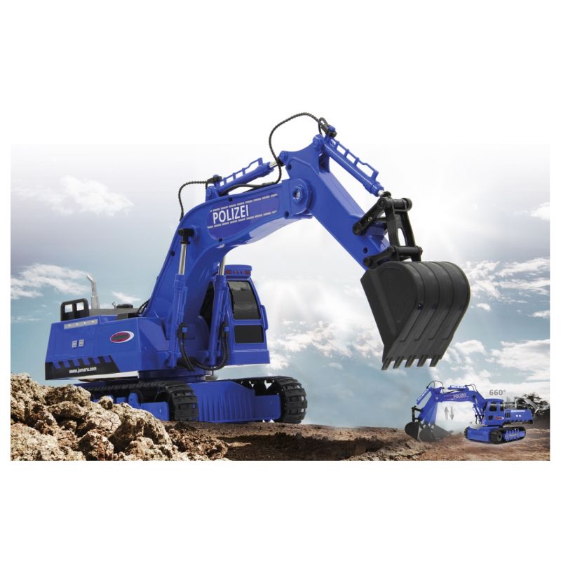 JAMARA 410019 Távirányítós rendőrségi markoló 2,4GHz