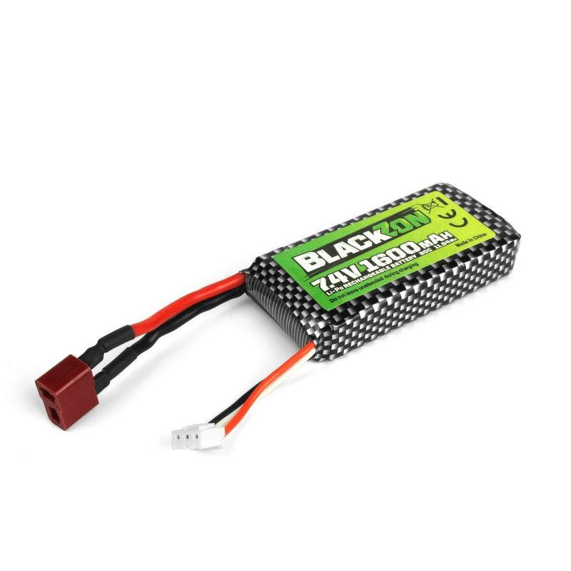 Blackzon 540247 Battery Pack (LiPo 7.4V, 1600mAh), w/T-Plug