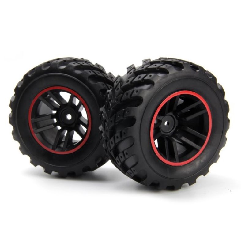 BLACKZON 540326 Spryte Szerelt kerék szett (Fekete/vörös) (2 db)