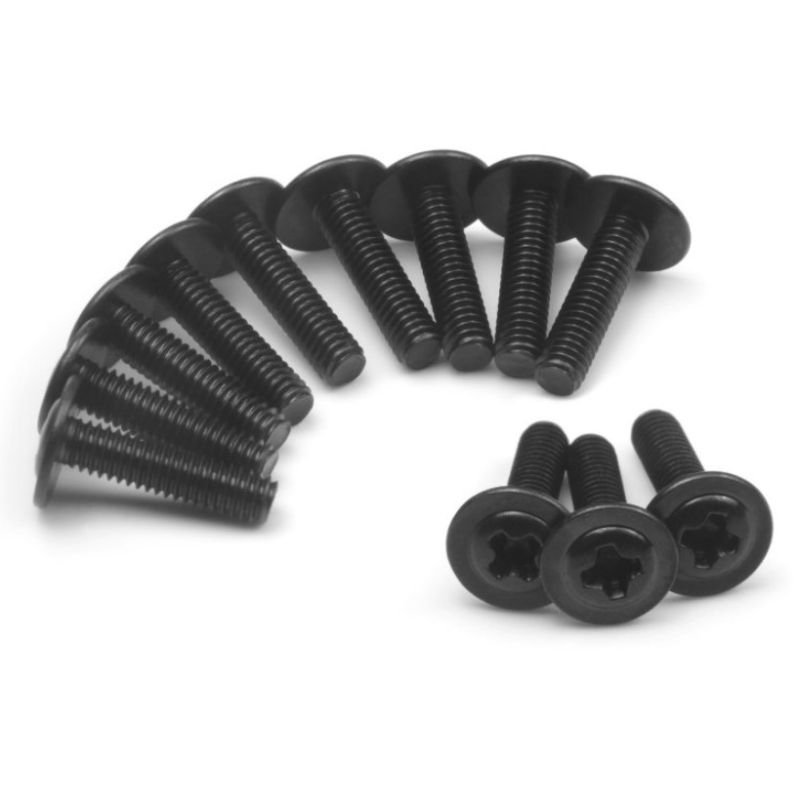 BLACKZON 540357 alátétes lencsefejű csavar szett PWTHO2.5*12mm