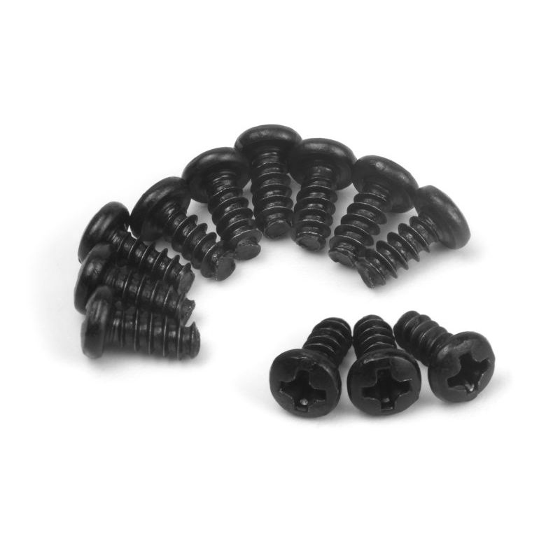BLACKZON 540460 Pan Head Tapping Screws PBHO2.6×6mm (12pcs)