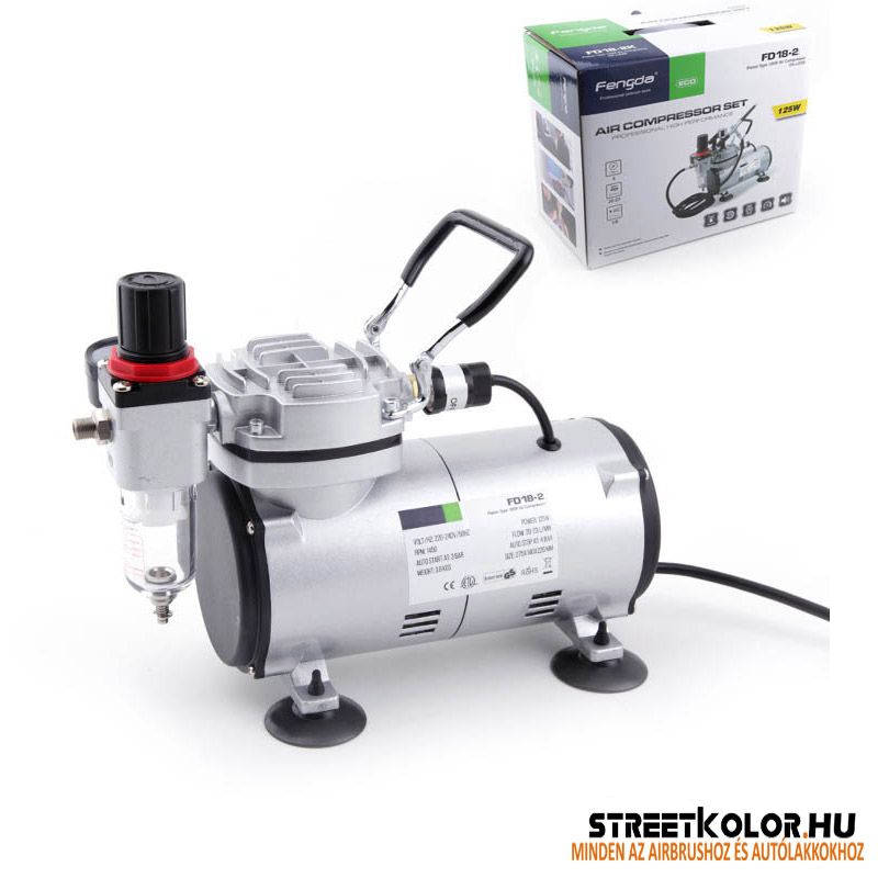 Chromax AS18-2K2 Airbrush kompresszor szett
