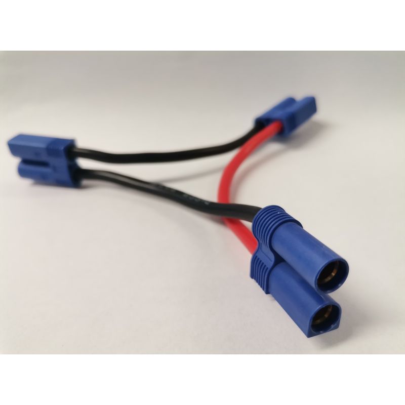 EC5 2 akkut sorba kötő kábel 12AWG, 10cm