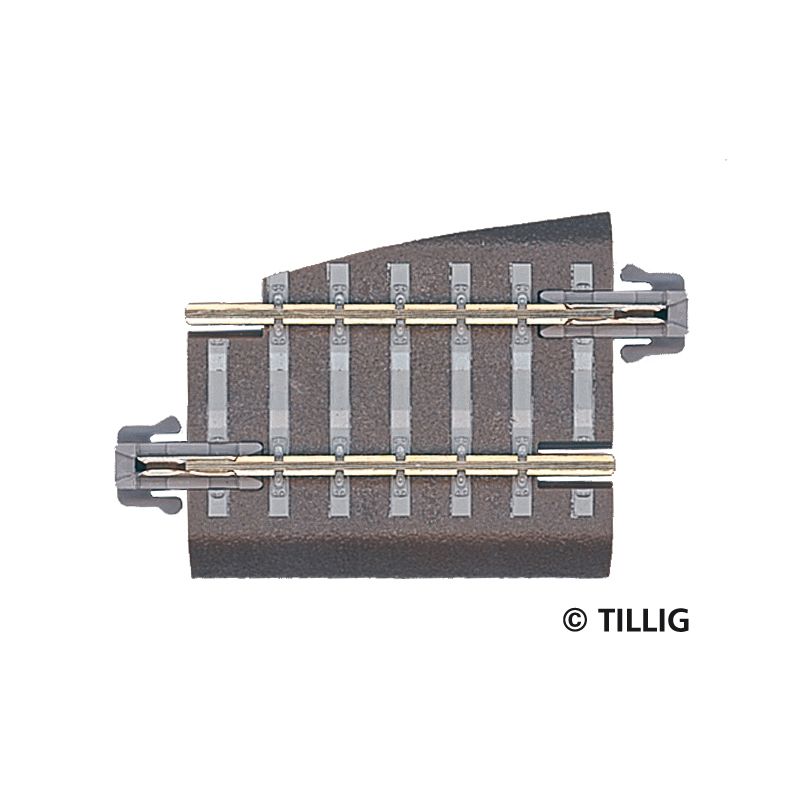Tillig 83721 Ágyazatos egyenes sín G5 36 mm, jobbos váltóhoz