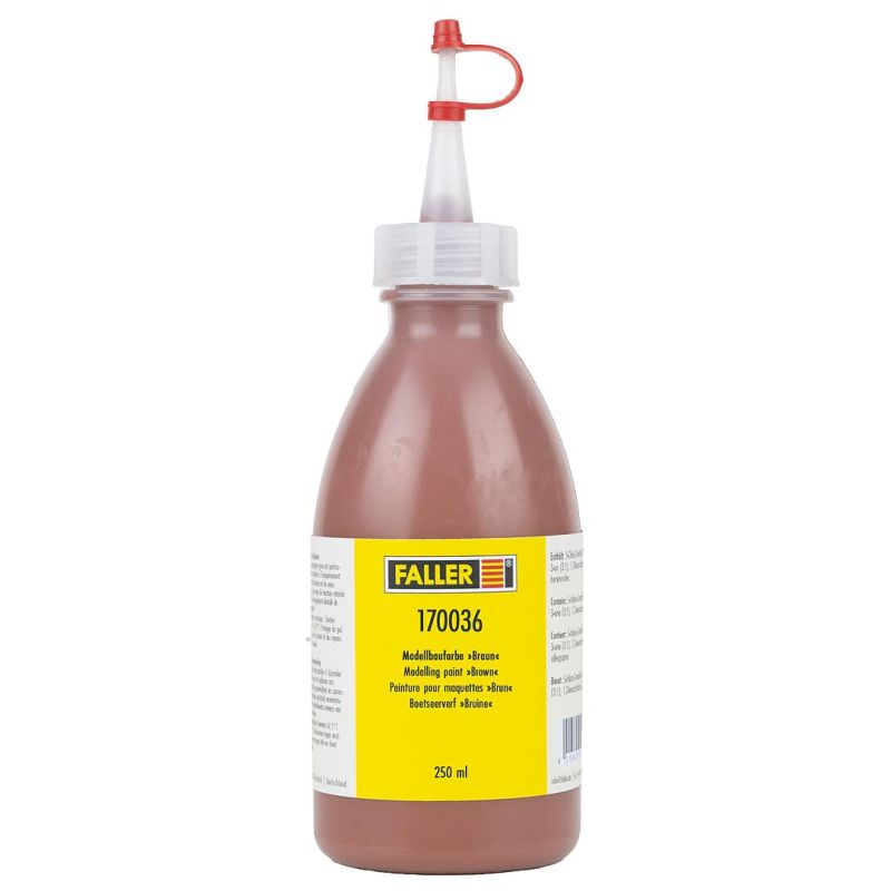 Faller 170036 Modellbaufarbe Braun, 250 ml
