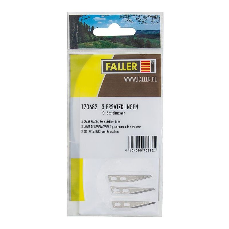 Faller 170682 3 Ersatzklingen für Bastelmes