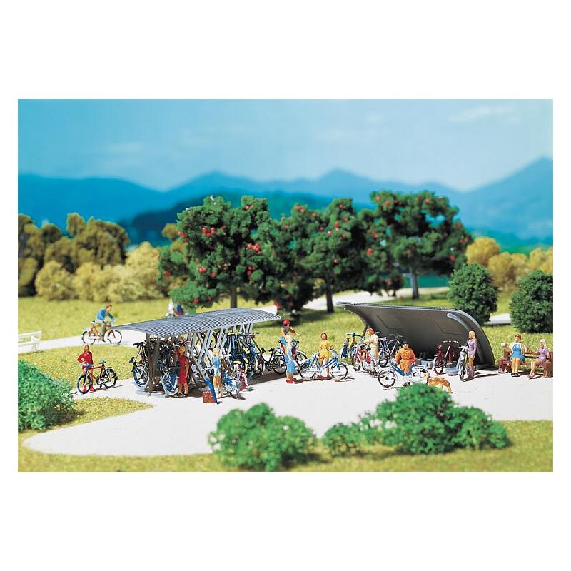 Faller 180584 2 Kerékpár állvány + biciklikk