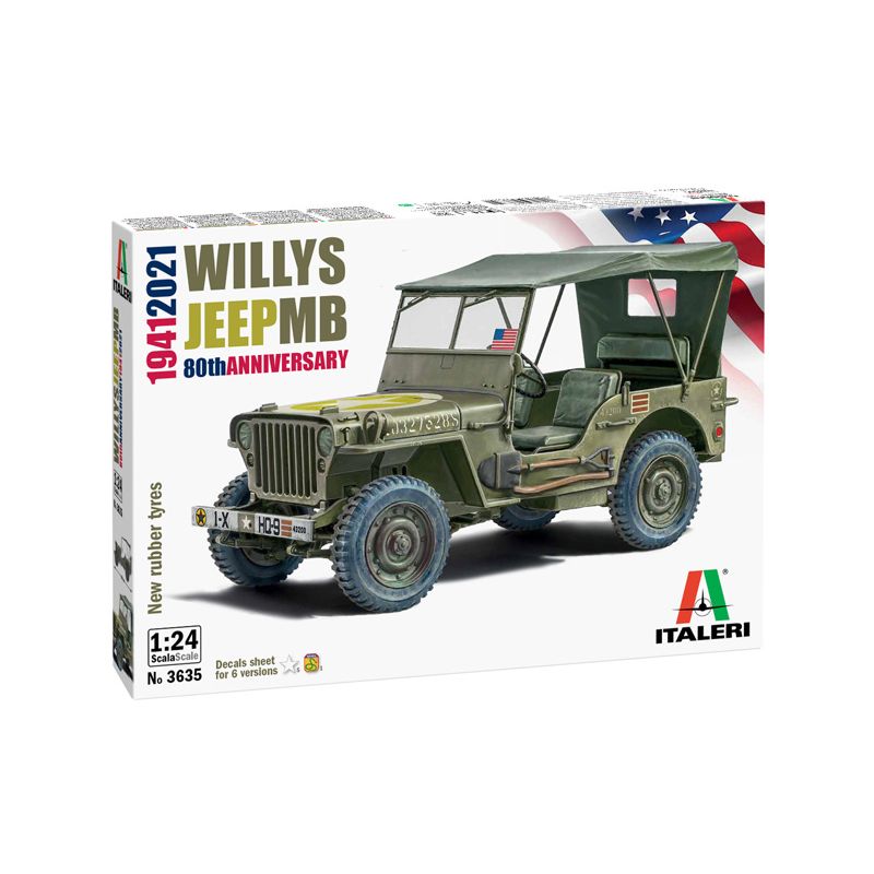 Italeri 3635s Jeep Willys MB