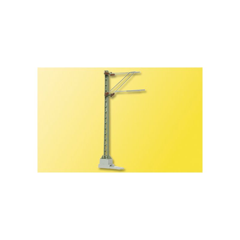 Viessmann 4113 Felsővezeték tartóoszlop dupla karral, 34 mm