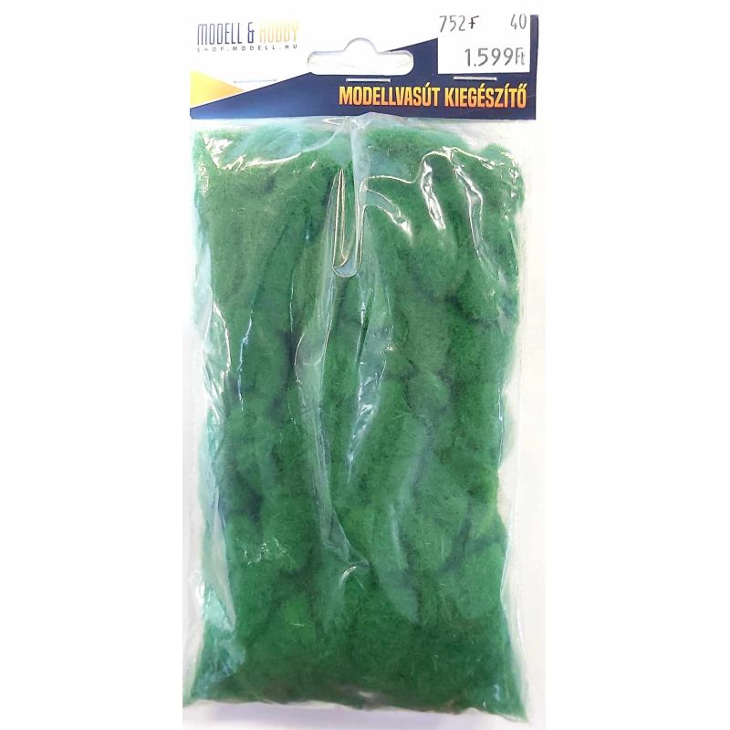 Fű szóróanyag, sztatikus, sötétzöld, 4,5 mm, 50 g
