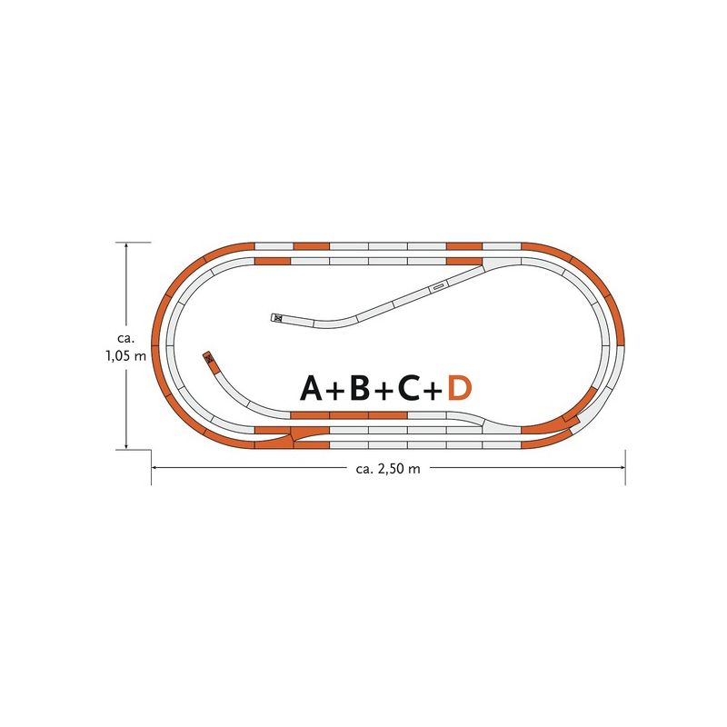 Roco 61103 GeoLine sínszett D