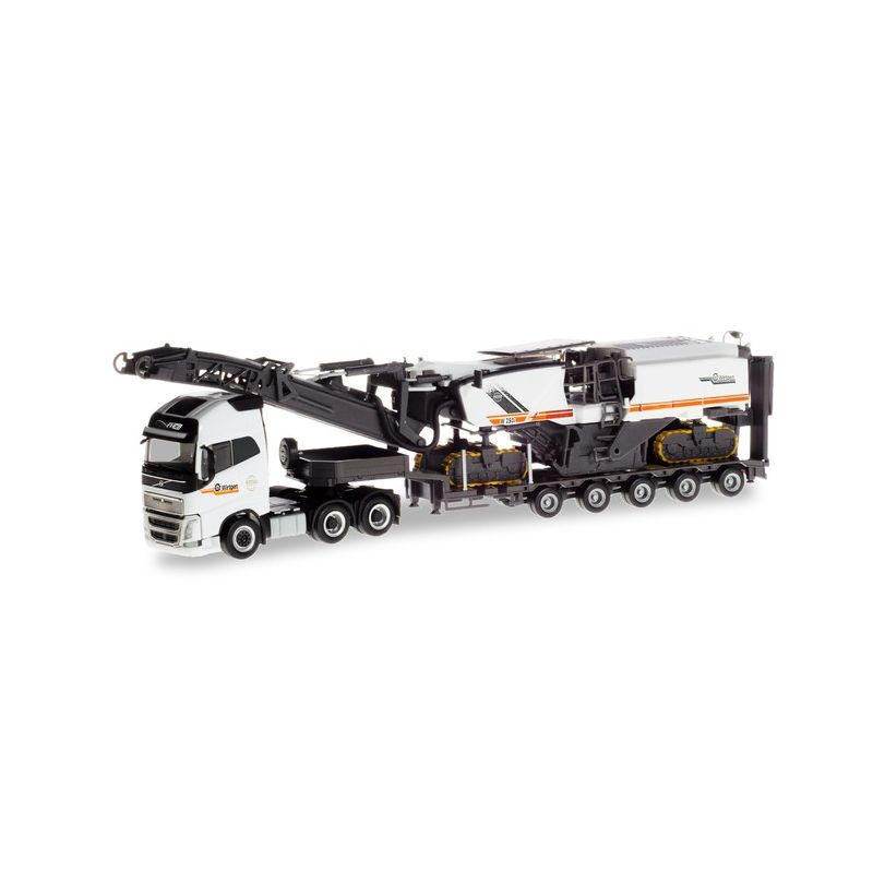 Herpa 310239 Volvo FH16, bányagéppel