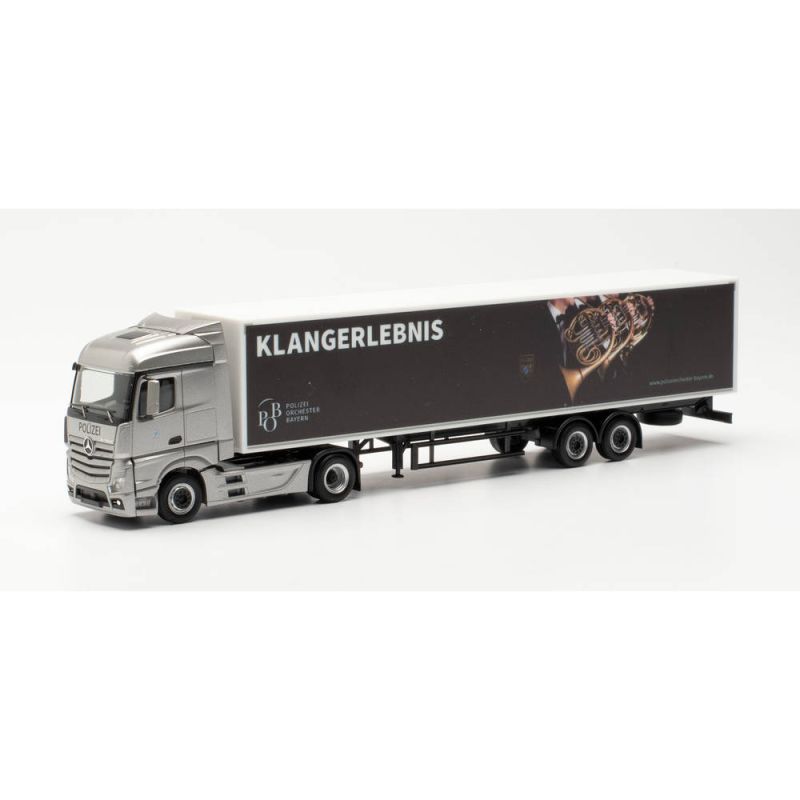 Herpa 314398 Mercedes-Benz Actros nyerges vontató, Klangerlebnis félpótkocsival