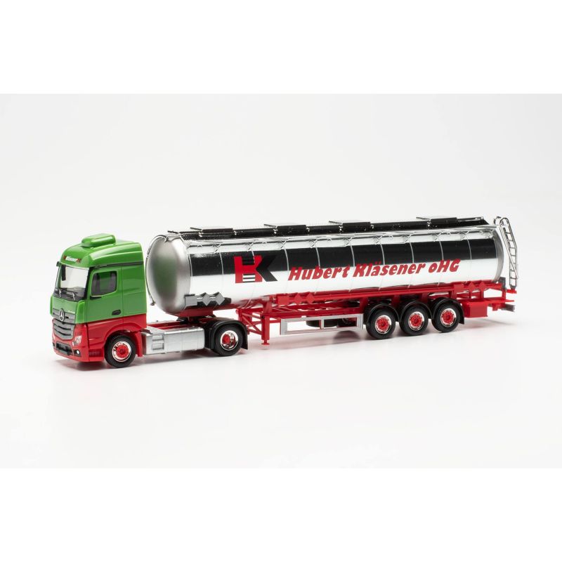HERPA 315395 Mercedes-Benz Actros Stramspace tartálykocsi, Hubert Klaesener