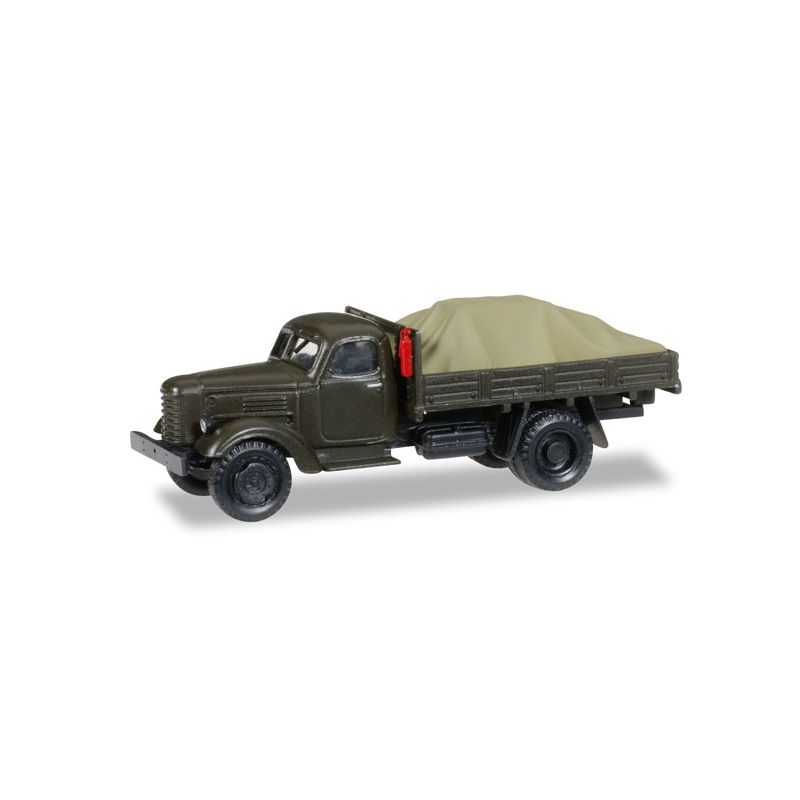 Herpa 745390 ZIL 150 teherautó, ponyvával fedett rakománnyal