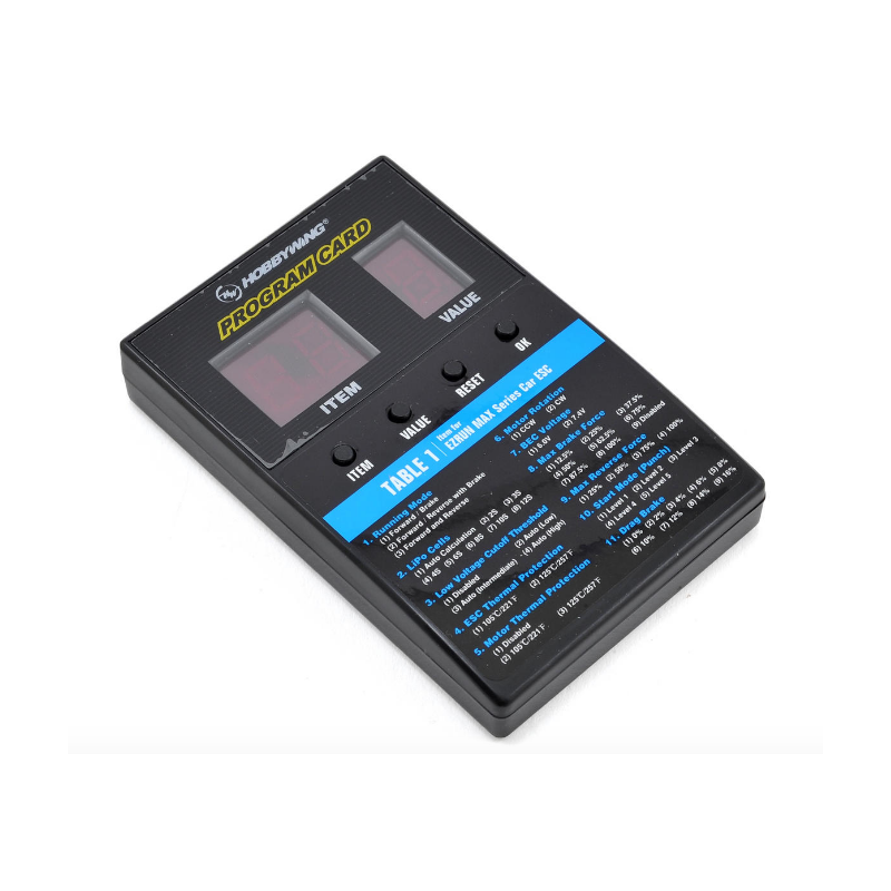 Hobbywing LED programozó kártya autós, hajós szabályzókhoz