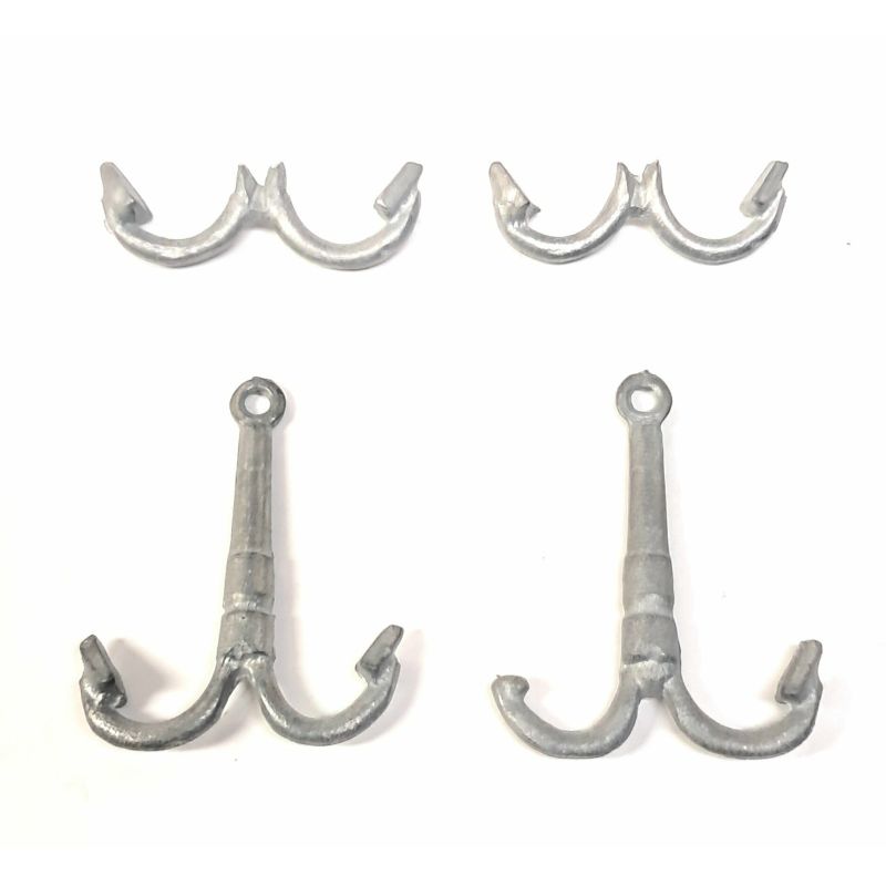 CONSTRUCTO 80013 Horgonyok, vasmacskák, 2-2 db